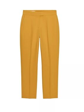 Zara Tailored High-Waist Trousers - Mustard Yellow